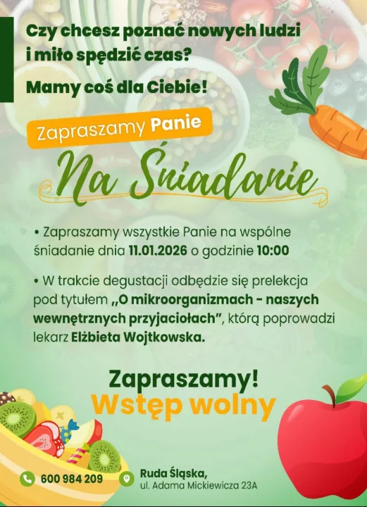 Ulotka: O mikroorganizmach, naszych wewnętrznych przyjaciołach, Elżbieta Wojtkowska, 11 stycznia 2026