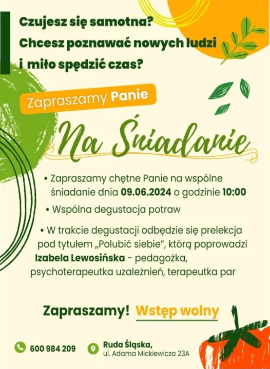 Ulotka: Polubić siebie, Izabela Lewosińska, 9 czerwca 2024